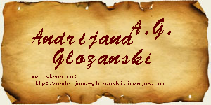 Andrijana Gložanski vizit kartica